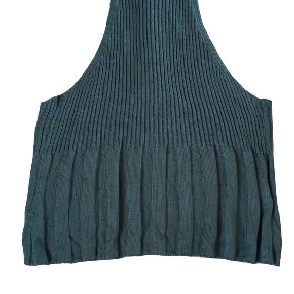 Intimately Free People Teal Knit Cropped Top MEDIUM NWOT - Picture 8 of 11